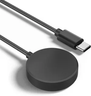 1 Year Warranty Compatible for Samsung Galaxy Watch Charger 3.3ft USB C Magnetic Wireless Charging Cable for Galaxy Watch 4, 4 Classic, 3, 5, 5 Pro, Active 2 Compatible with Galaxy Smartwatches, Black