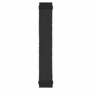 20mm Braided Solo Loop Band,Size:M(145mm) - Black