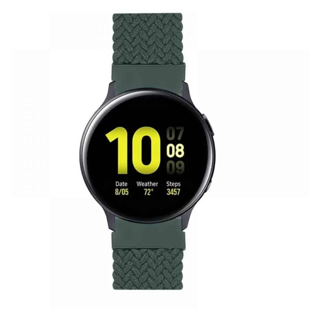20mm Braided Solo Loop Band,Size:XL(165mm) - Army Green