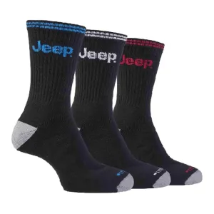 3 Pack Mens Cotton Thick Cushioned Terry Sport Socks with Retro Stripe