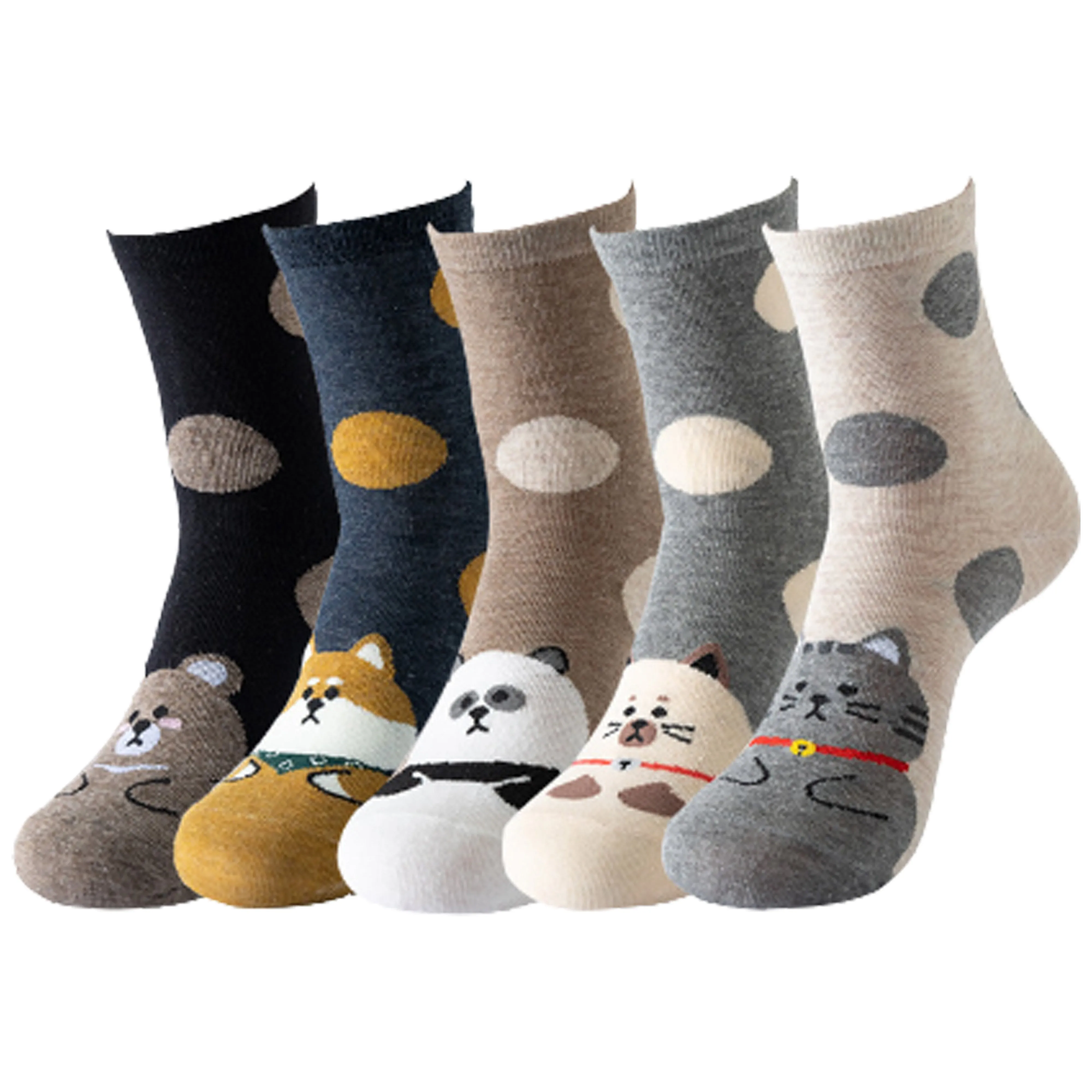 5 Pack Novelty Animal Socks