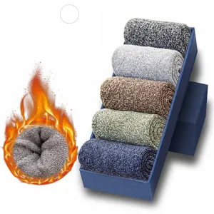 5 pairs of thermosocks made of thick wool