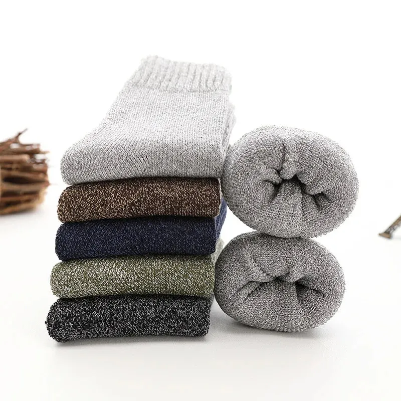 5 pairs of thermosocks made of thick wool