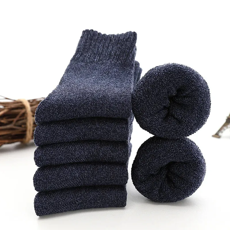 5 pairs of thermosocks made of thick wool