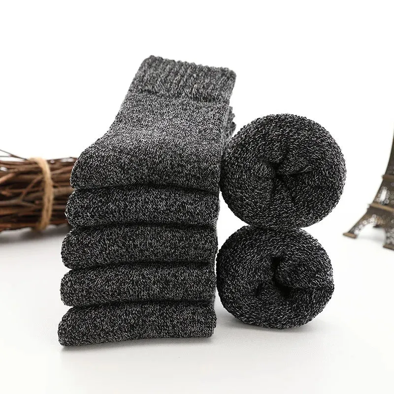 5 pairs of thermosocks made of thick wool
