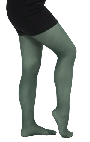 Adult Thick Translucent Tights Green