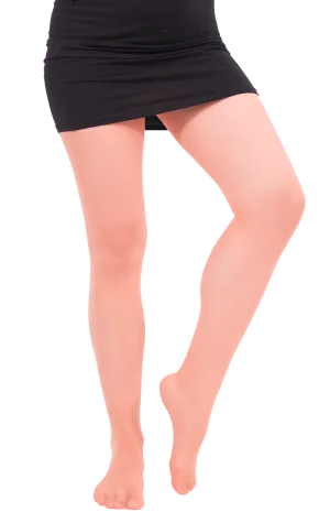 Adult Thick Translucent Tights Orange