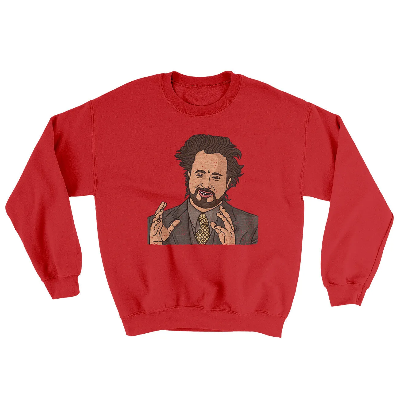 Alien Guy Meme Ugly Sweater