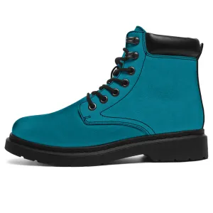 All-Season Boots_Teal_ Micro-Suede