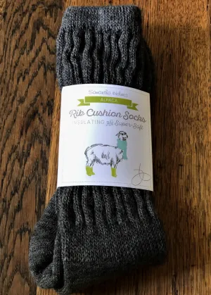 Alpaca Socks - Charcoal (Unisex)