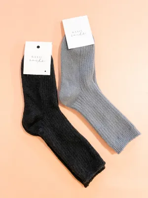 Angela Winter Thick Crew Socks