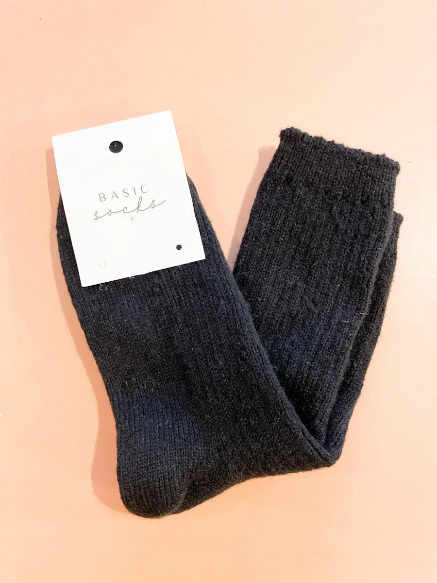 Angela Winter Thick Crew Socks