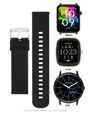 Armitron Connect™ Textured Silicone Band | 22mm