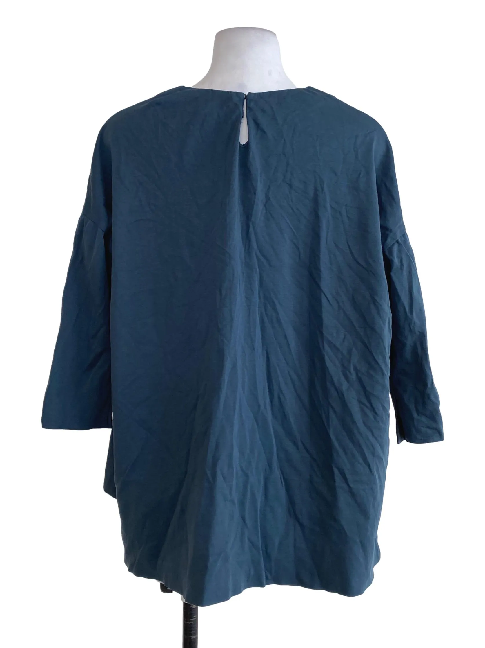 Ash Blue Round Neck Top