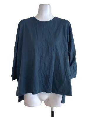 Ash Blue Round Neck Top