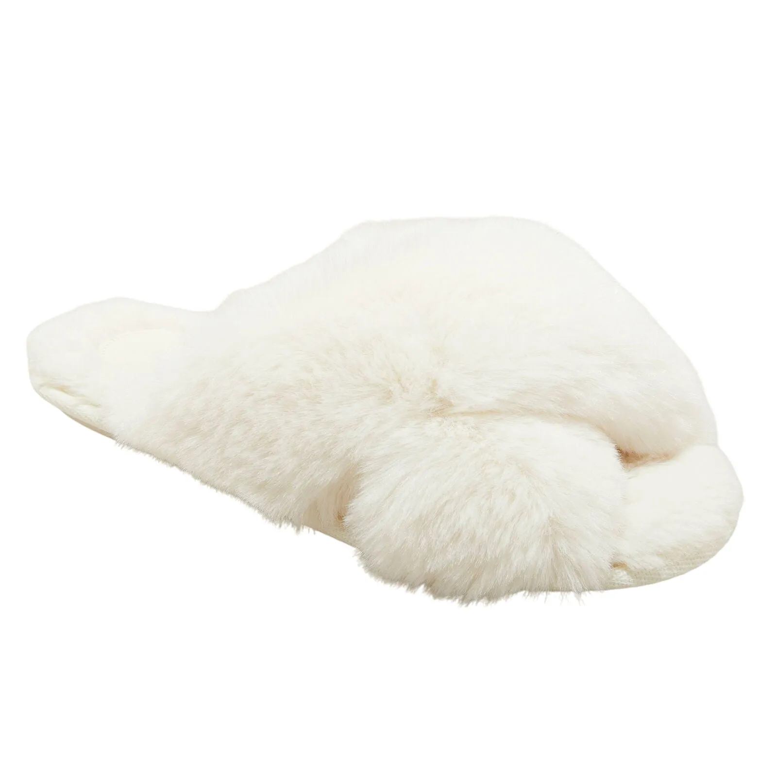 Auden Womens Paris Crossband Slide Slippers 91309154 Cream Off White M (7/8)