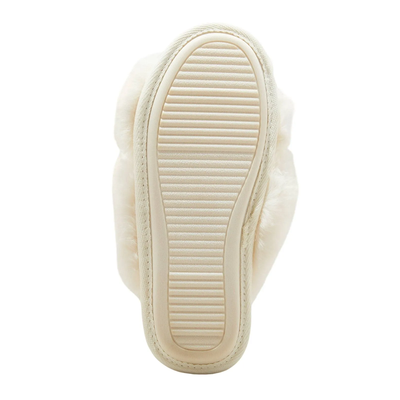 Auden Womens Paris Crossband Slide Slippers 91309154 Cream Off White M (7/8)