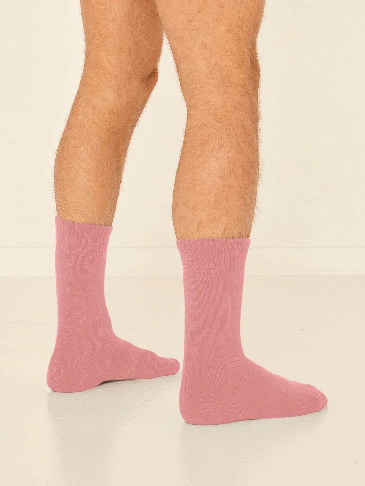 Bamboo Thick Socks - Pink Clay