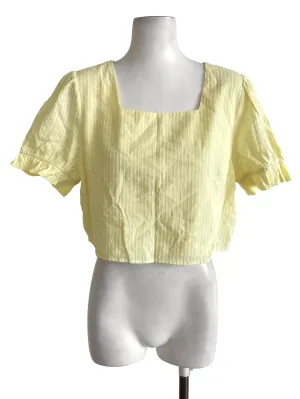 Banana Yellow Textured Top