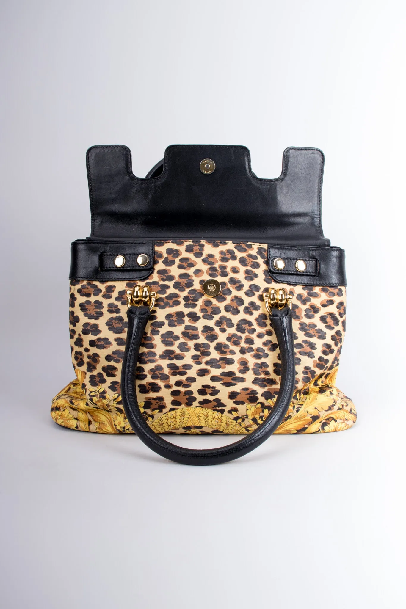 Baroque Leopard Print Bag