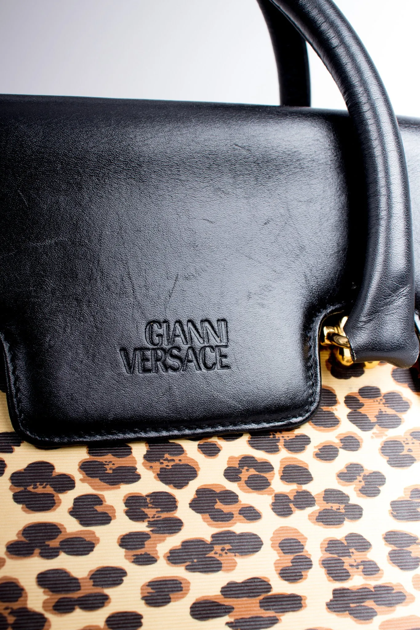 Baroque Leopard Print Bag