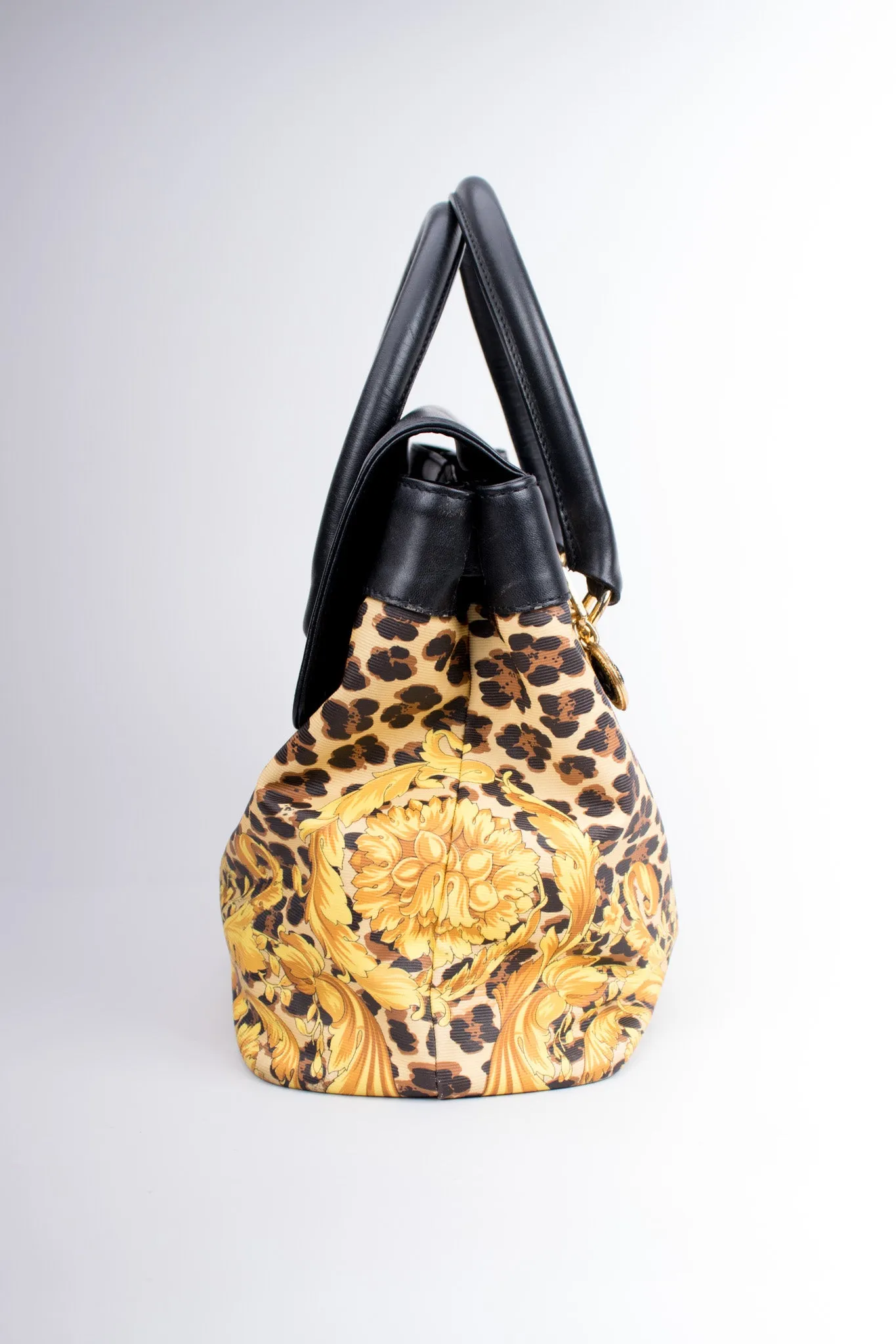 Baroque Leopard Print Bag