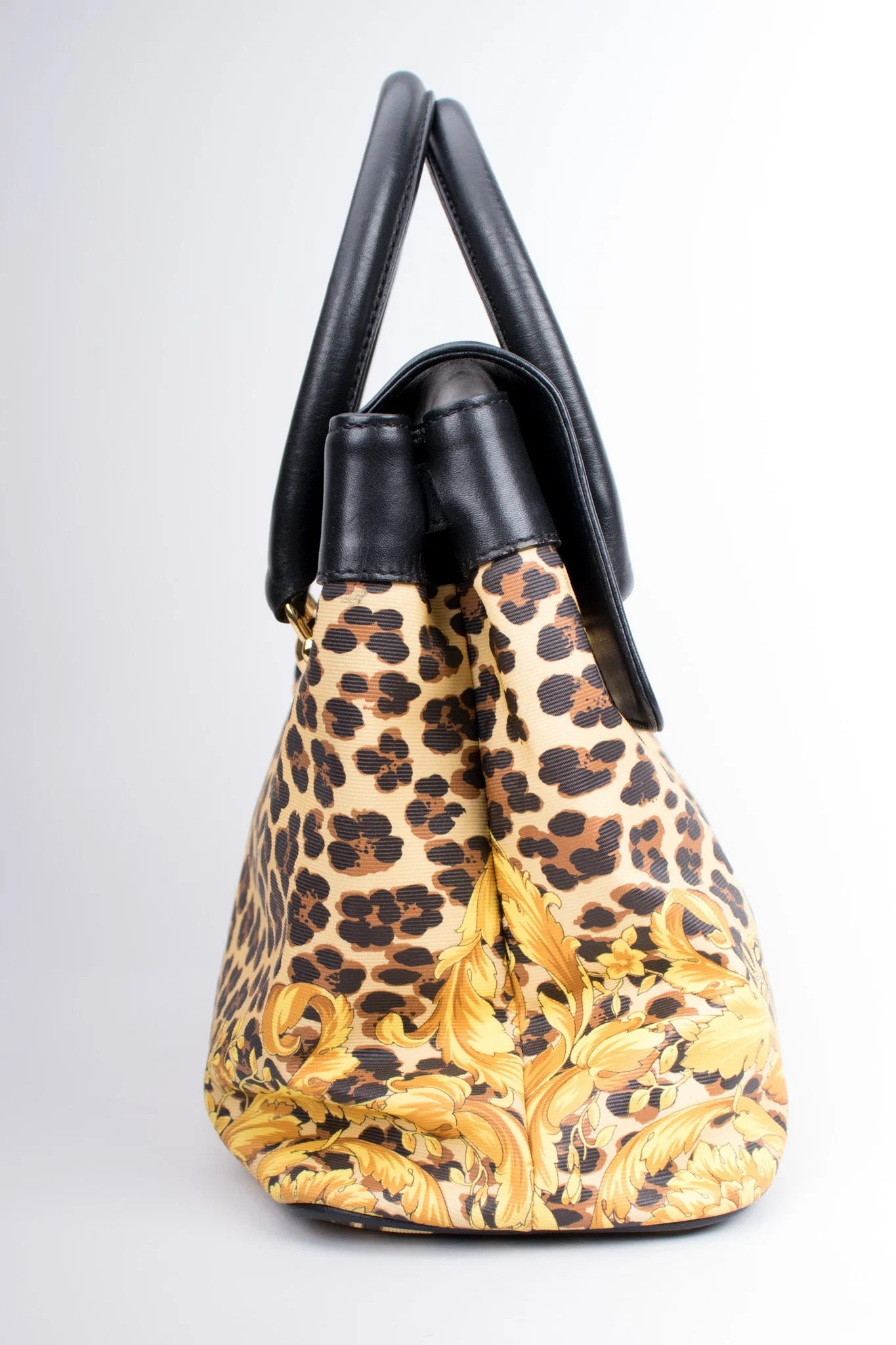 Baroque Leopard Print Bag