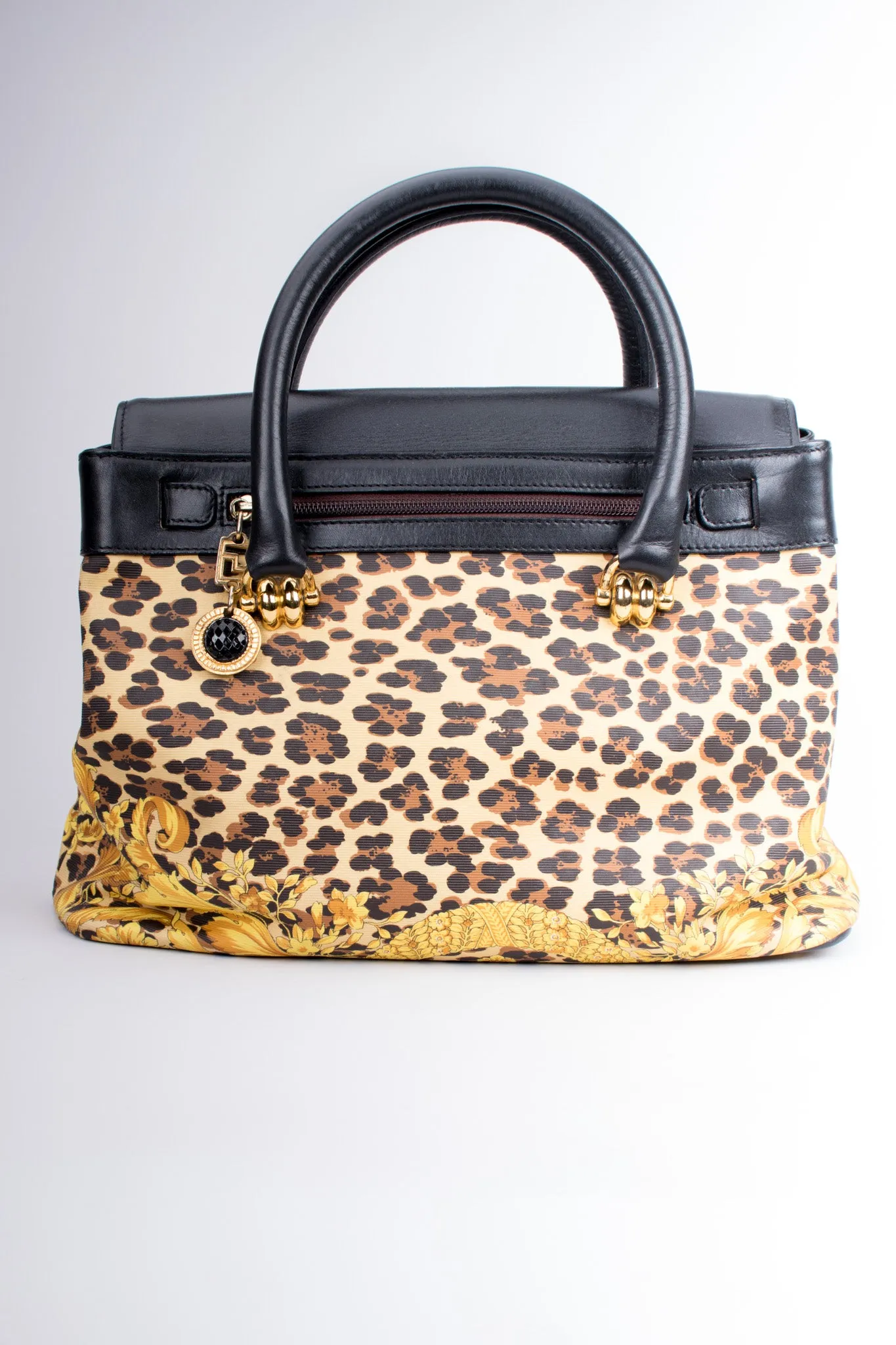 Baroque Leopard Print Bag