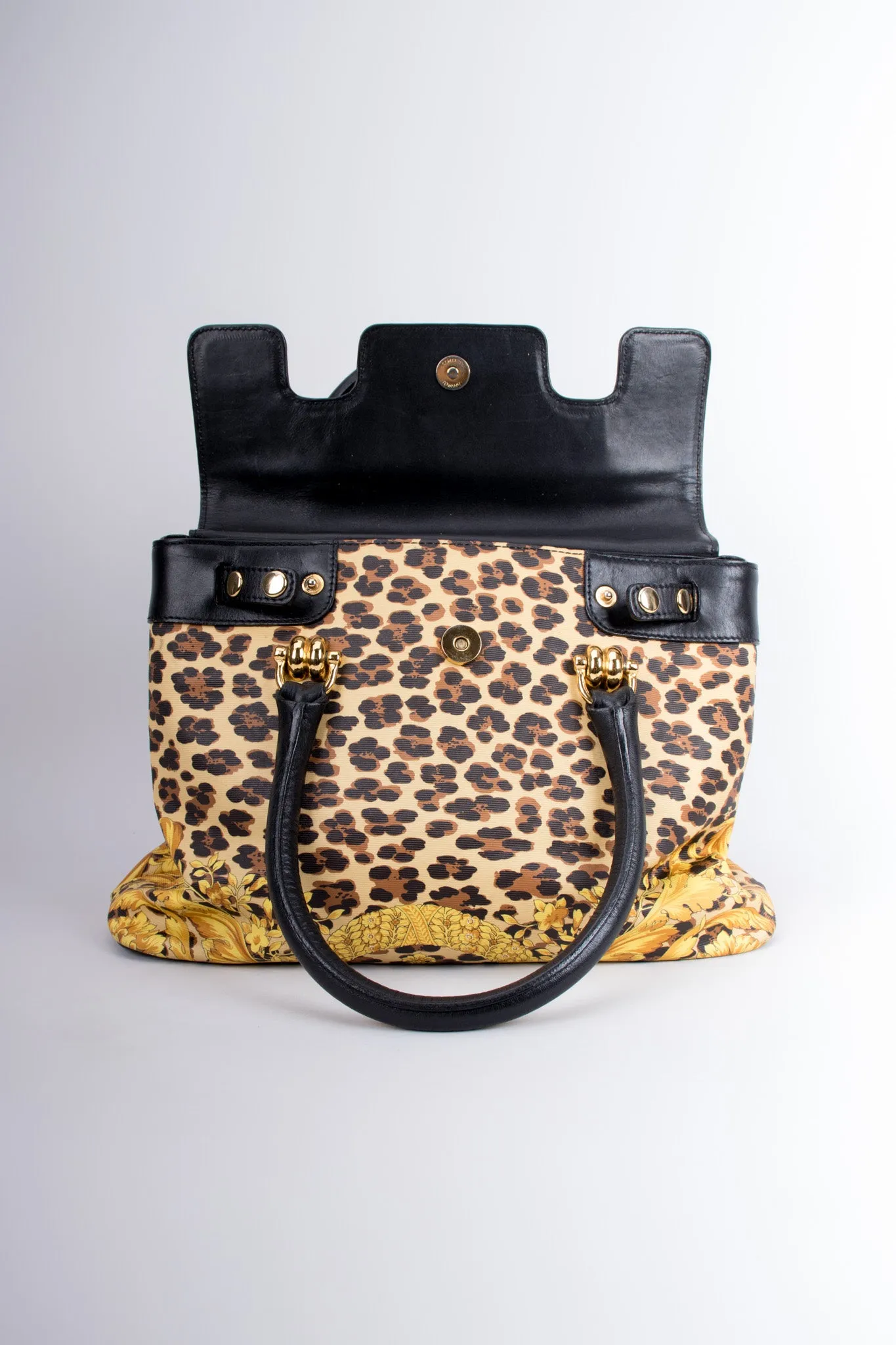 Baroque Leopard Print Bag