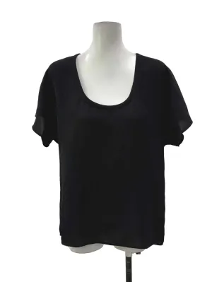 Basic Black Low Neck Top