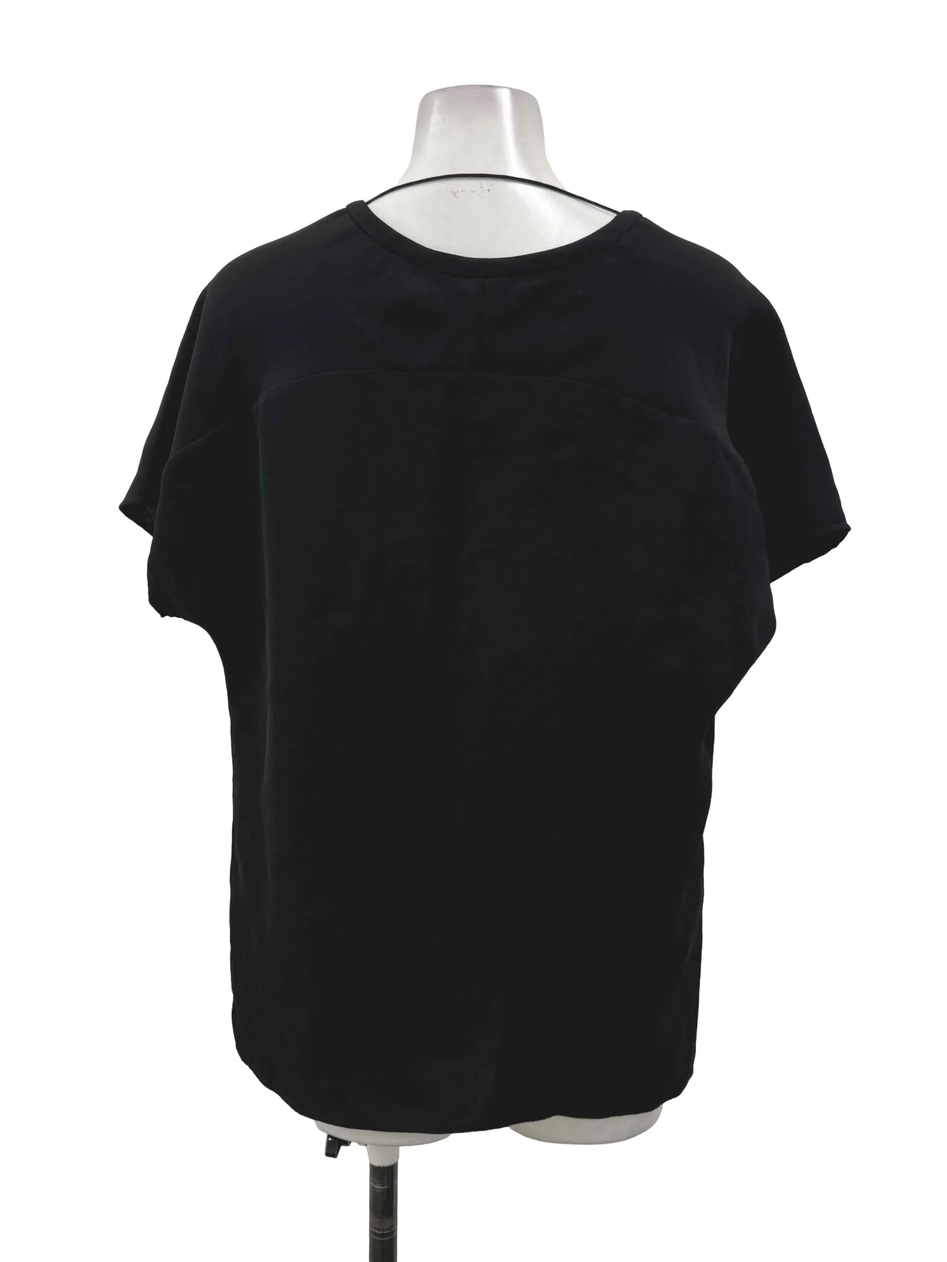Basic Black Low Neck Top