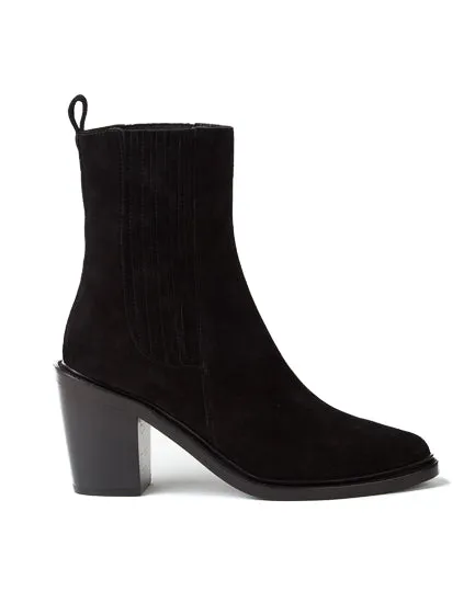 Belstaff Hannalee Ladies Suede Boots Black