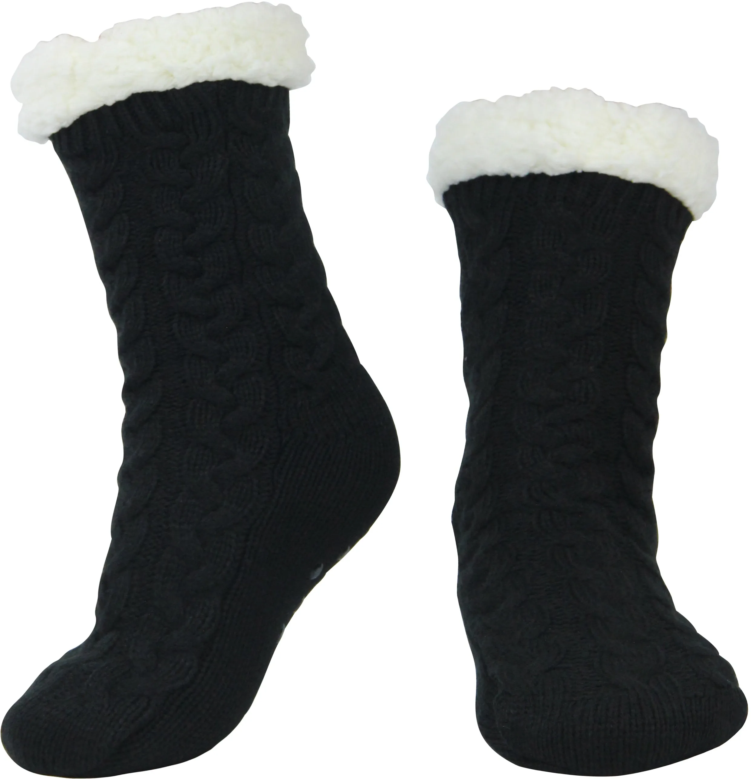 BenSorts Women Winter Thick Slipper Socks with Grippers Non Slip Warm Fuzzy Socks Christmas Gifts