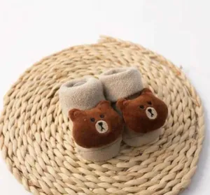 Big Brown Bear Baby Socks