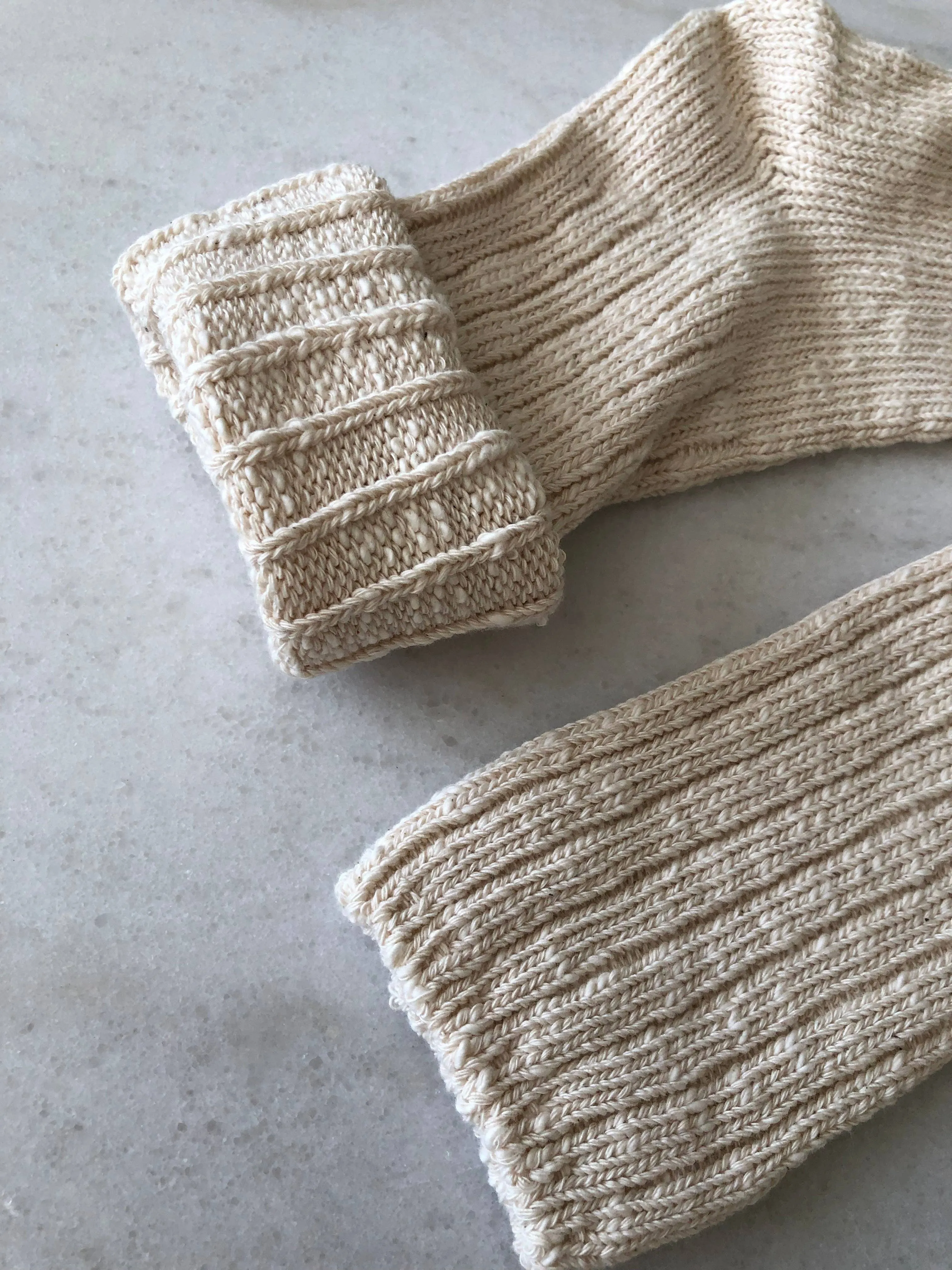 Billy Bamboo | Natural Organic Cotton Slub Socks