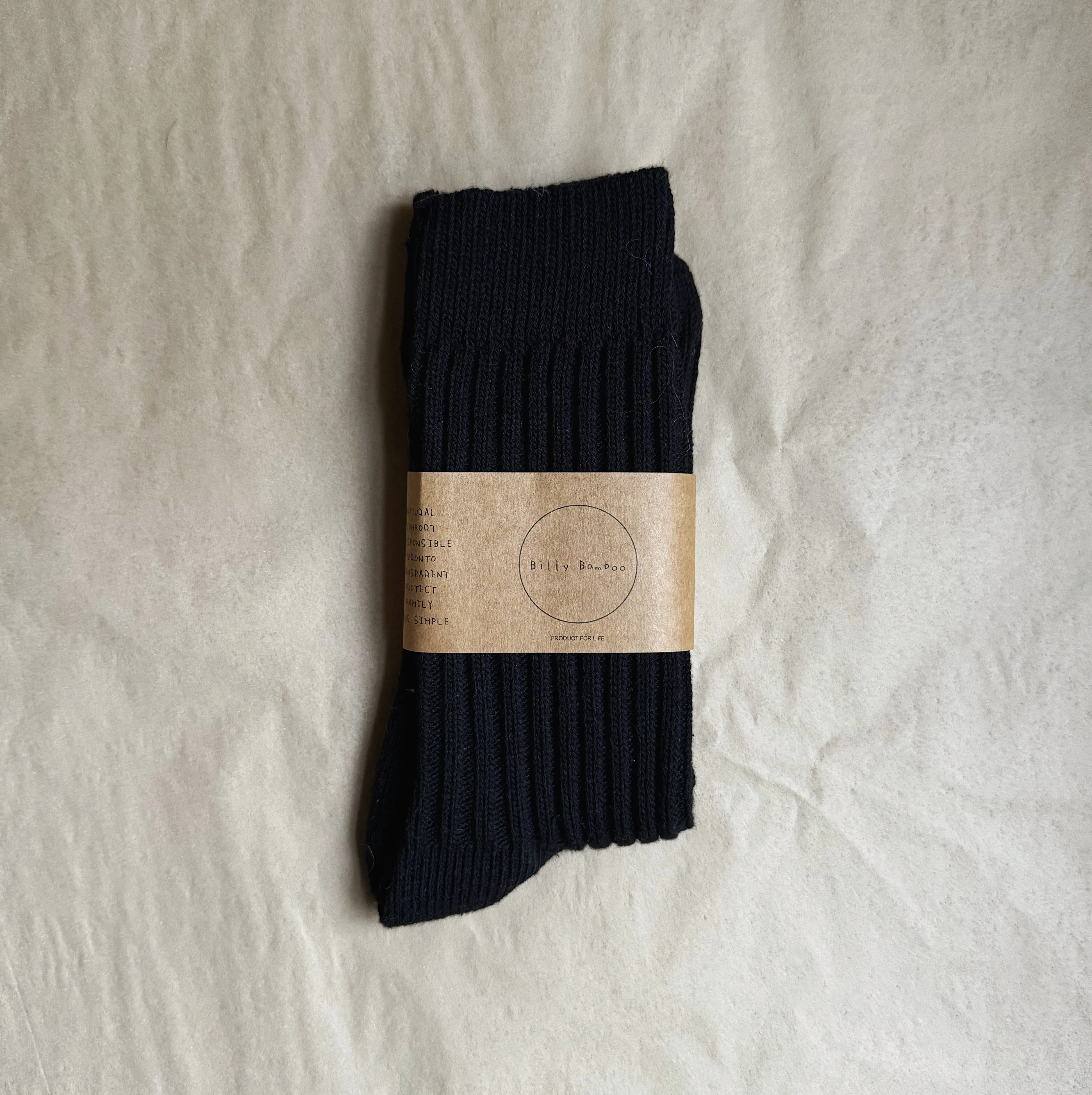 Billy Bamboo | Ribbed Cotton Socks
