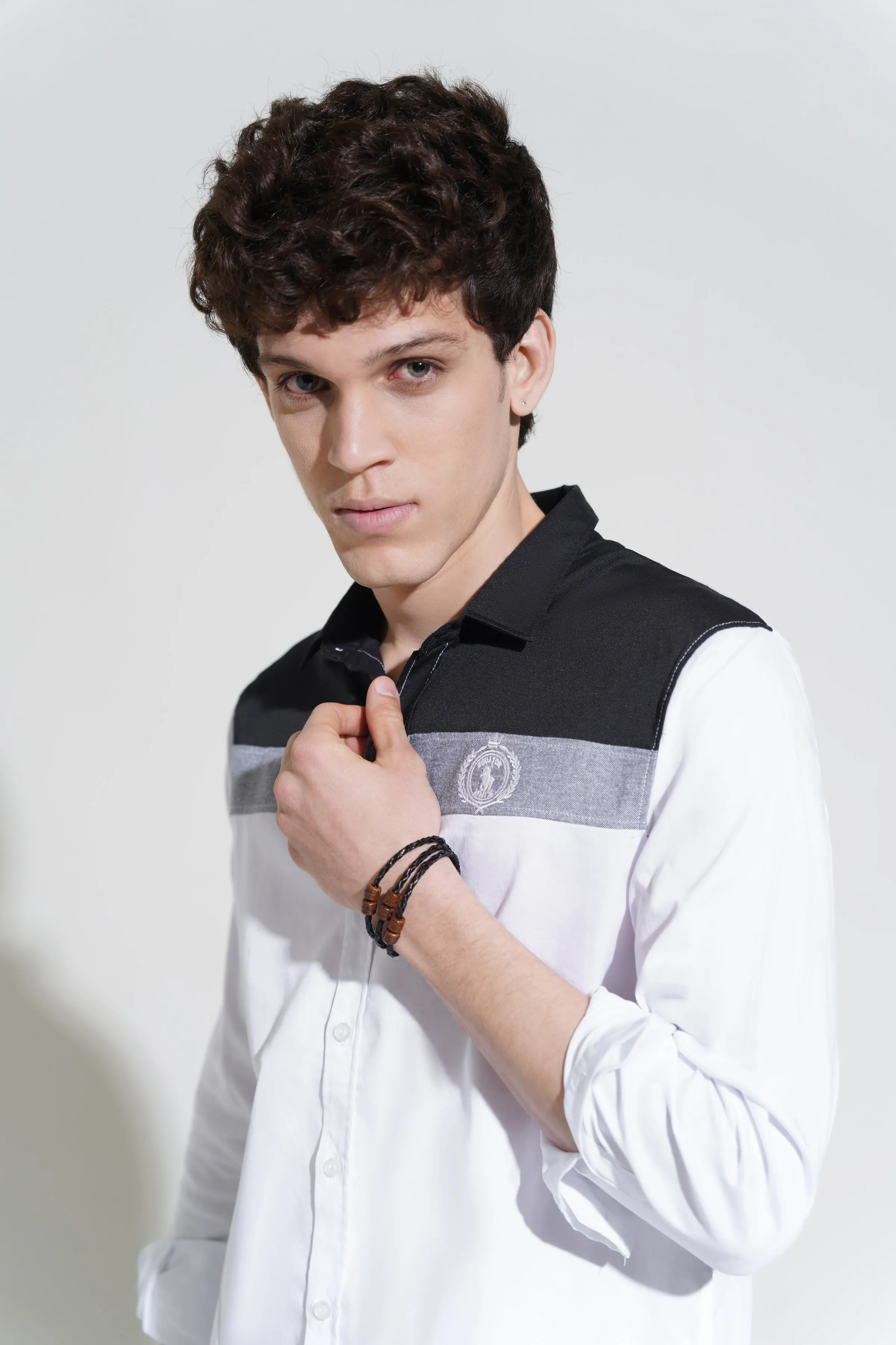Black & White Casual Shirt