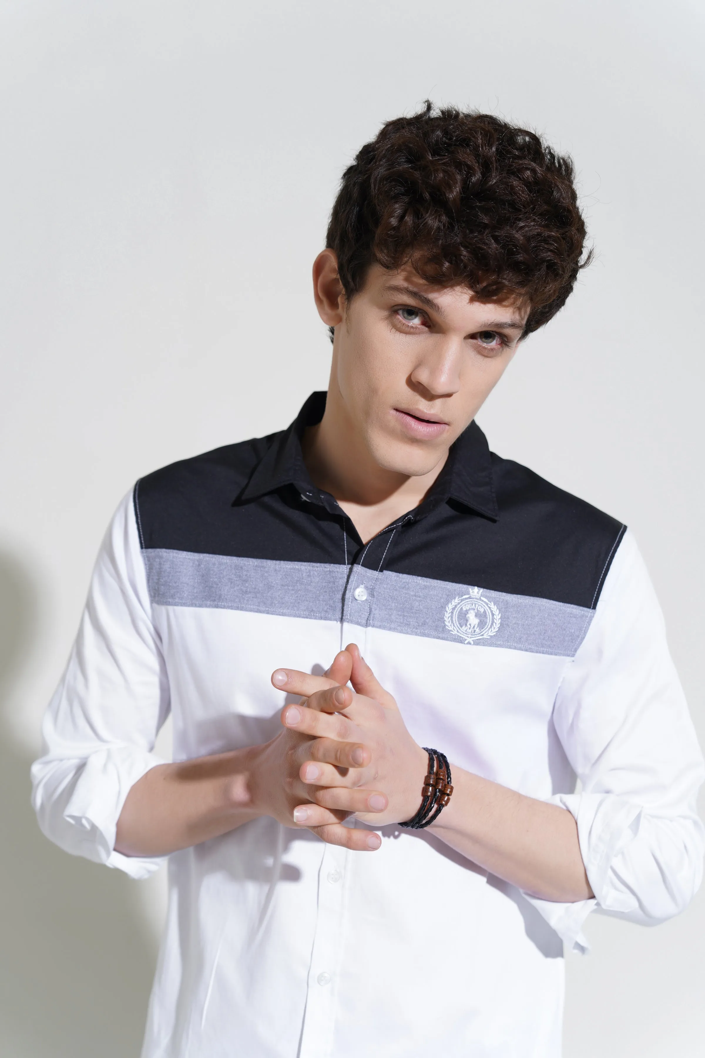 Black & White Casual Shirt
