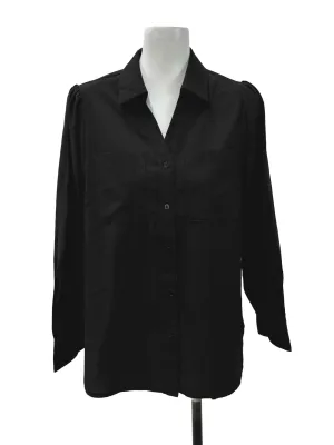 Black Buttoned Down Blouse