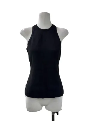 Black Ribbed Tank Top