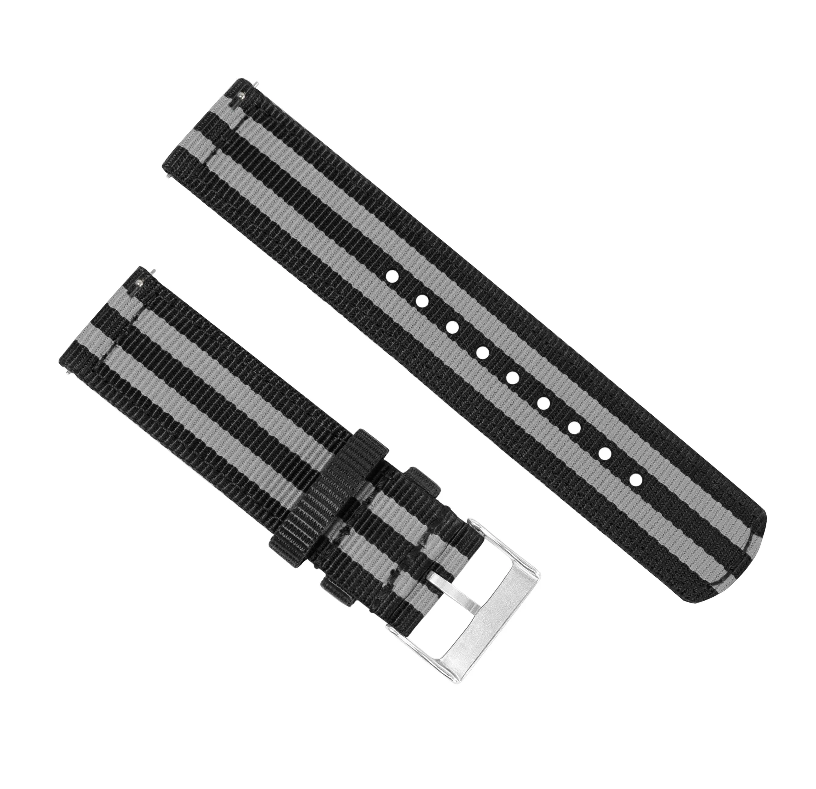 Black Smoke Bond Two Piece NATO® style Watch Band