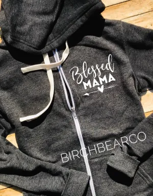 Blessed Mama Hoodie - Blessed Mama Sweatshirt - Funny Sweatshirt - Women's Hoodie - Funny Hoodie - Mom Shirt