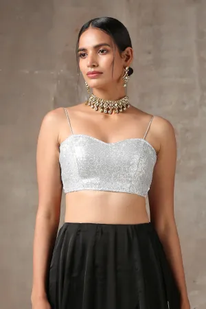 Blouse - Dull Silver Sequin