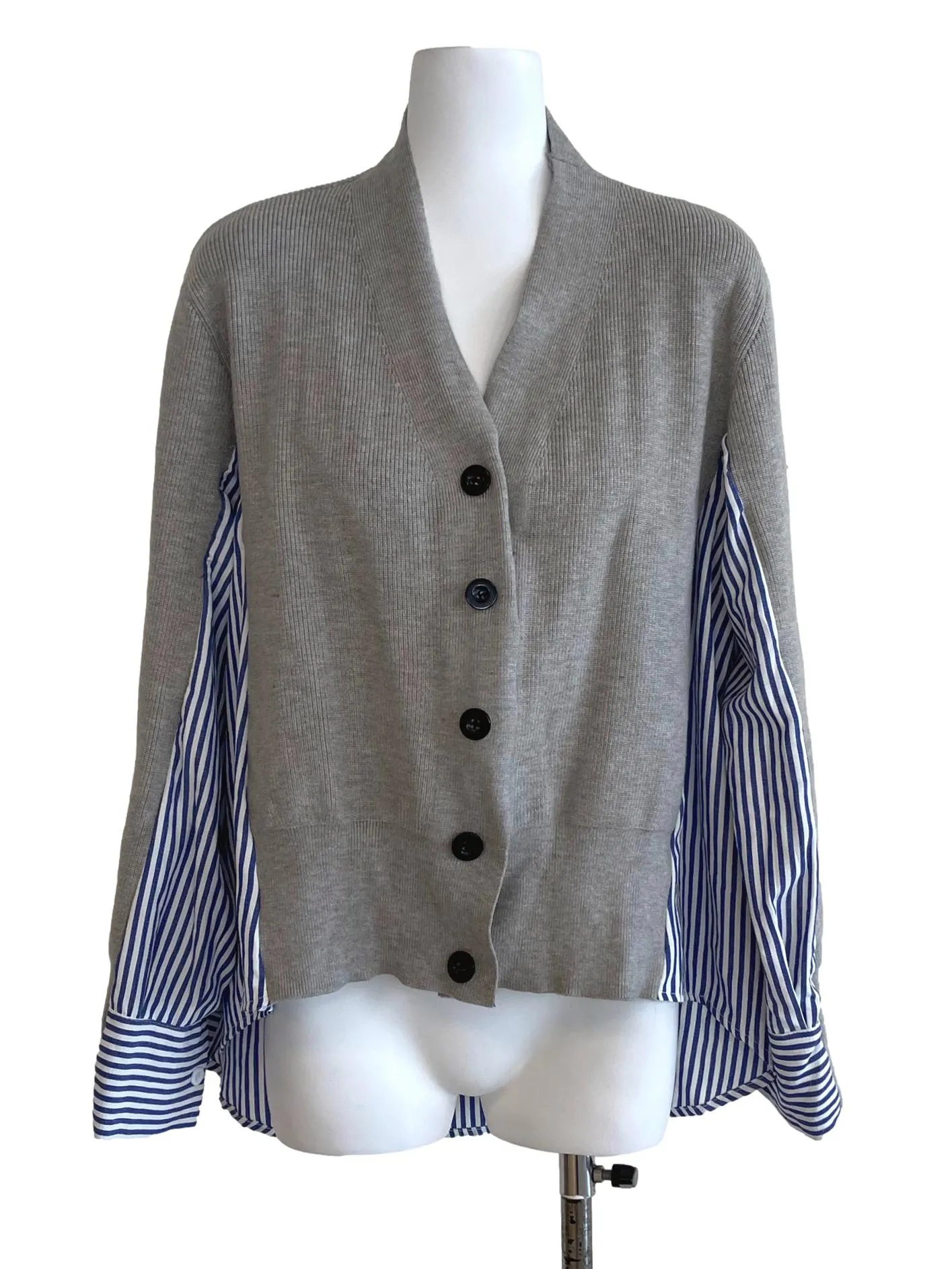 Blue And White Striped Top