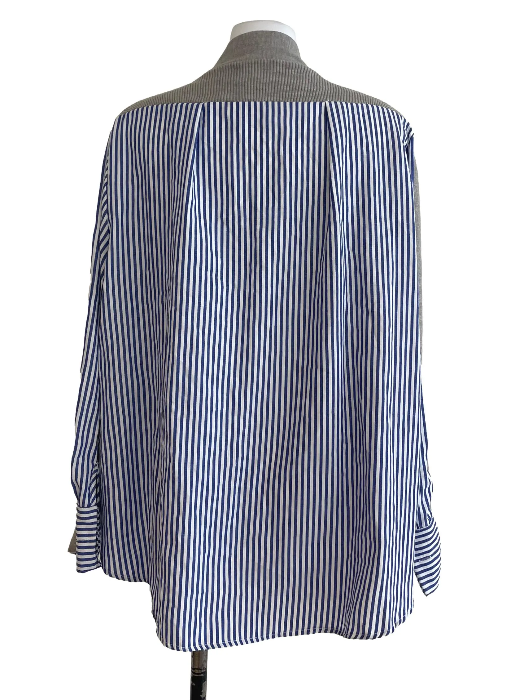 Blue And White Striped Top