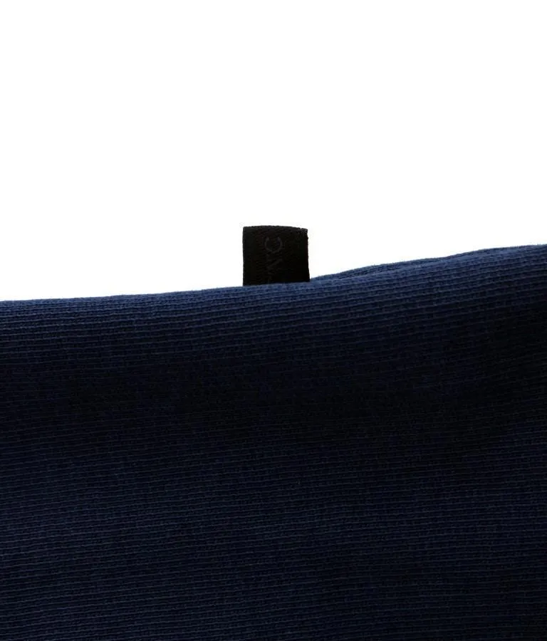 Blue crewneck cotton sweater
