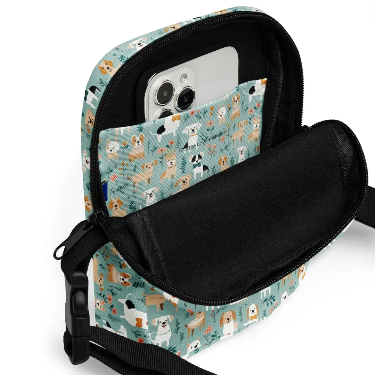 Blue Puppies Crossbody Bag