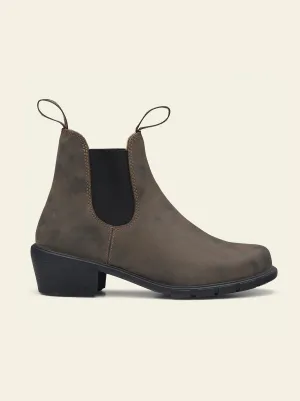 Blundstone - 1677 Womens Heeled Chelsea Boot - Rustic Brown