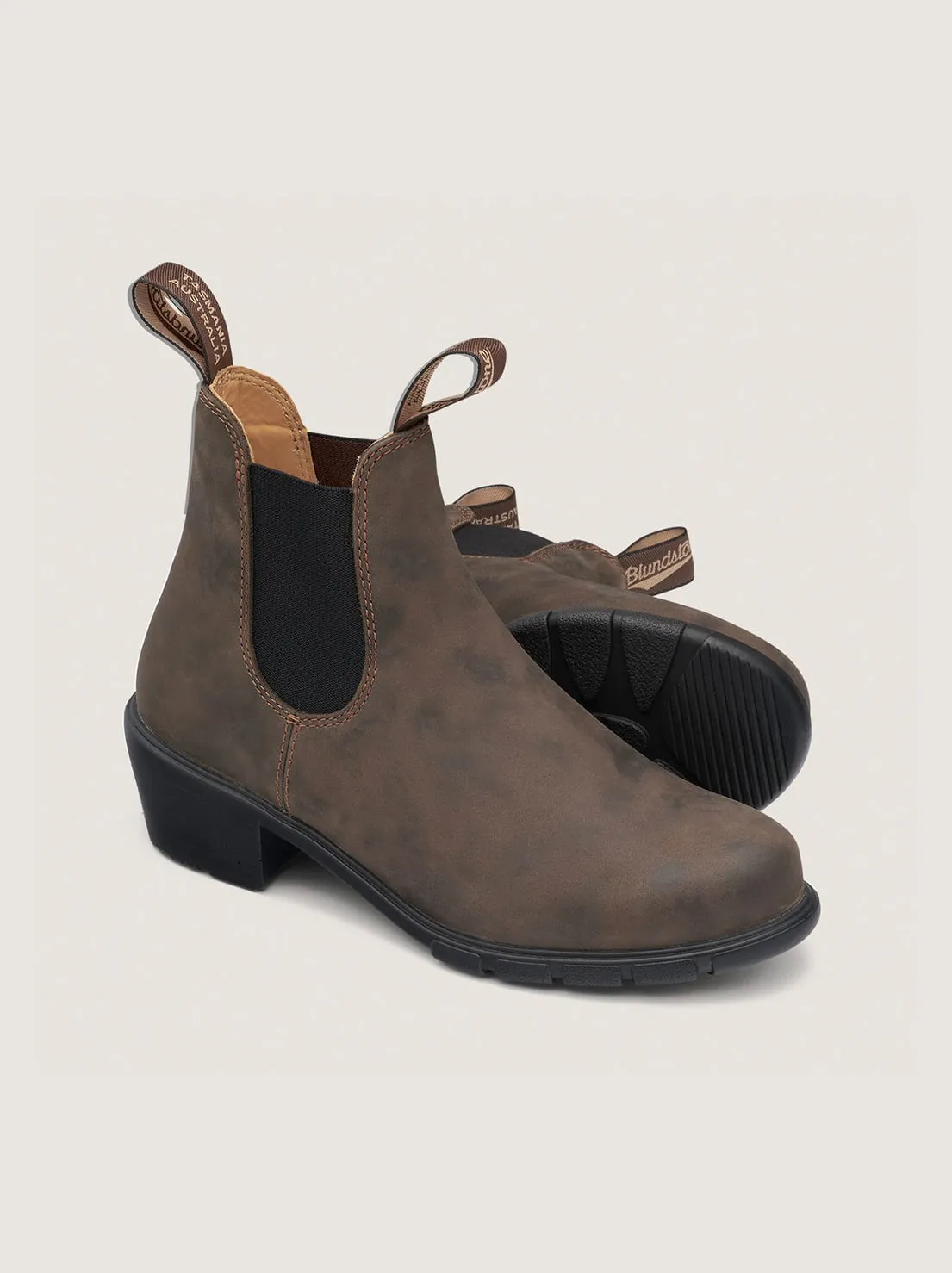 Blundstone - 1677 Womens Heeled Chelsea Boot - Rustic Brown