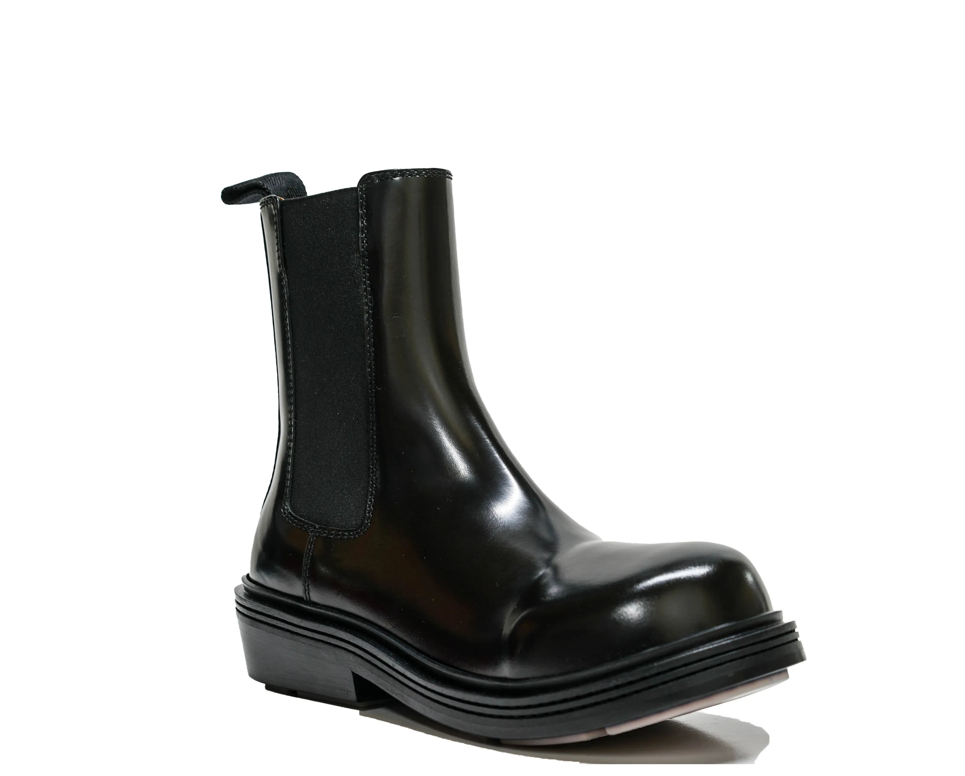 Bottega Veneta Women's Black Leather Pull On Boots 754259